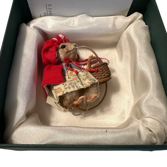 R John Wright #056 of 150 Fairy Tale Mice Little Red Riding Hood With Box & Cert - Picture 2 of 7